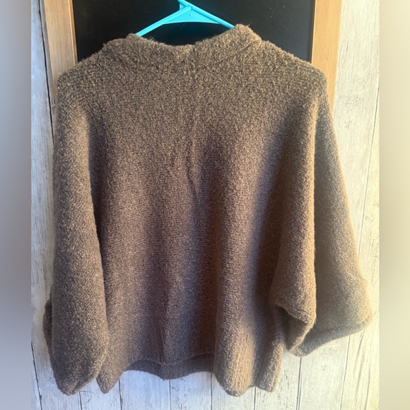 NWT WIT & WISDOM WOMENS OYSTER MUSHROOM SLEEVE ROUND NECK SWEATER L - Picture 5 of 5